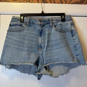 ABERCROMBIE & FITCH The Mom Short High Rise Curve Love Women’s Size 12